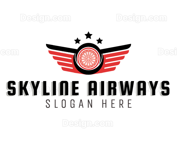 Automotive Tire Wings Logo