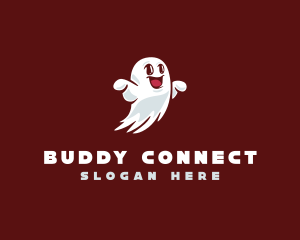 Friendly Spooky Ghost logo design