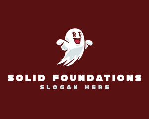 Friendly Spooky Ghost logo