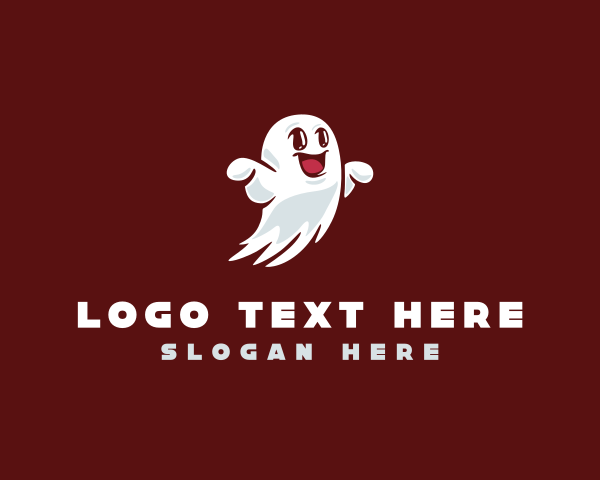 Friendly Spooky Ghost logo