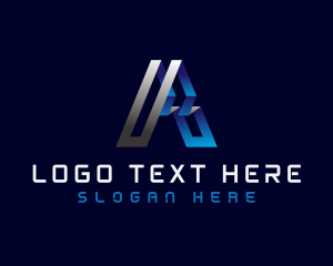 Technology Business Letter A logo