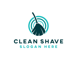 Broom Janitorial Cleaning  logo design