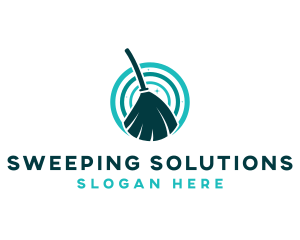 Broom Janitorial Cleaning  logo