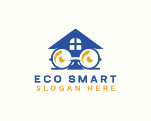 Smart House Eyeglasses logo design