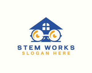 Smart House Eyeglasses logo design