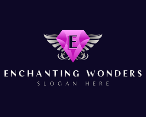 Diamond Gem Wings logo design