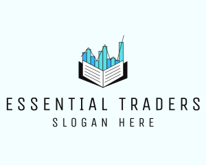 Stocks Market Book  logo design