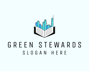 Stocks Market Book  logo design