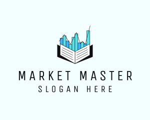 Stocks Market Book  logo design