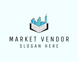 Stocks Market Book  logo design