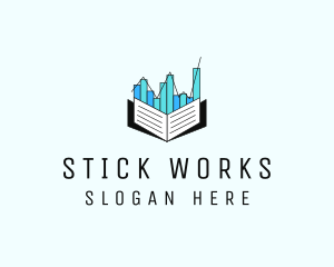 Stocks Market Book  logo design