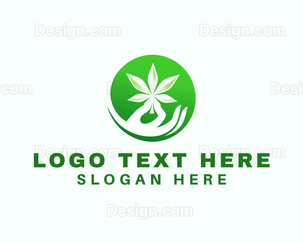 Marijuana Cannabis Hand Logo