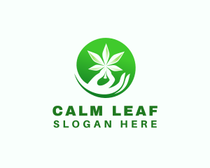 Marijuana Cannabis Hand logo