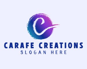 Print Splatter Gradient logo design