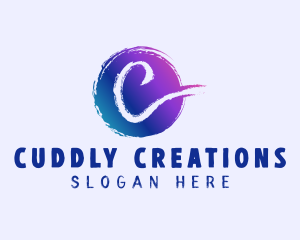 Print Splatter Gradient logo design