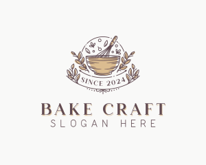 Baking Whisk Bowl logo design