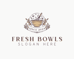 Baking Whisk Bowl logo design