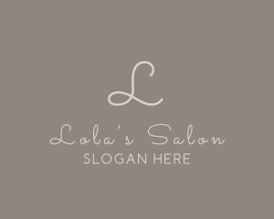 Beauty Cursive Boutique logo design