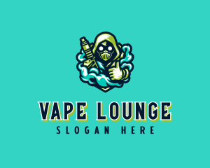 Vaping Smoke Gas Mask logo