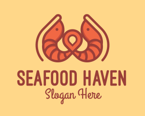 Shrimp Restaurant Location logo design