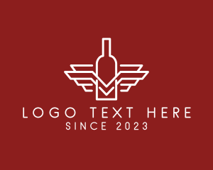 Wine Bottle Wings logo