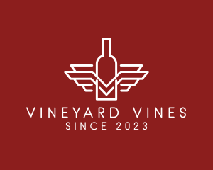 Wine Bottle Wings logo