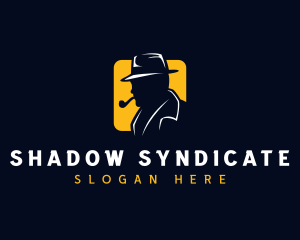 Detective Spy Smoking logo design