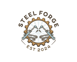 Steel Welding Ironworks logo design