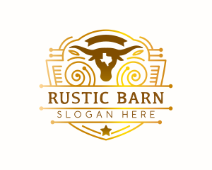 Ranch Bull Farm logo design