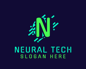 Neon Network Tech logo design