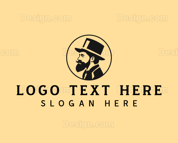 Gentleman Fashion Hat Logo