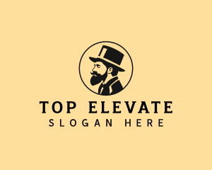 Gentleman Fashion Hat logo design