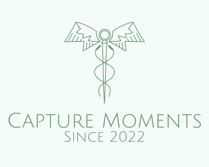 Rod of Aesculapius Acupuncture  logo