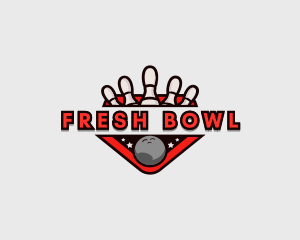 Bowling Sports League logo design