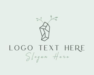 Gem Crystal Stone Logo