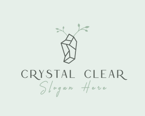 Gem Crystal Stone logo design