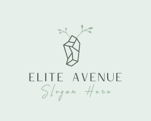 Gem Crystal Stone logo design