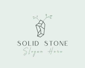 Gem Crystal Stone logo design