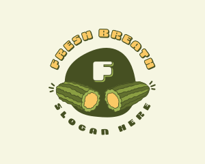 Bitter Gourd Fruit logo design