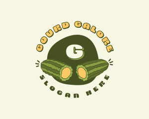 Bitter Gourd Fruit logo design