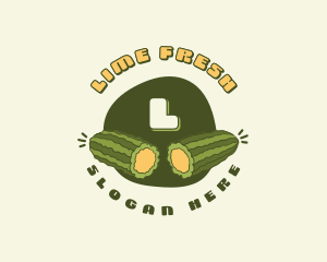 Bitter Gourd Fruit logo design