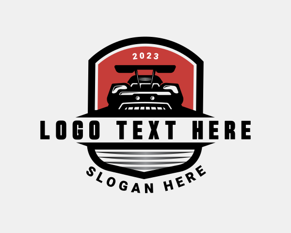 Sports Car Automotive Badge logo