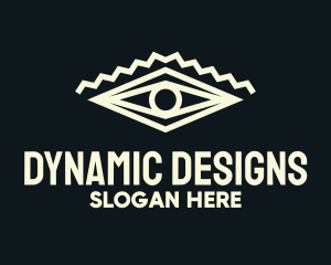 Diamond Geometric Eye logo