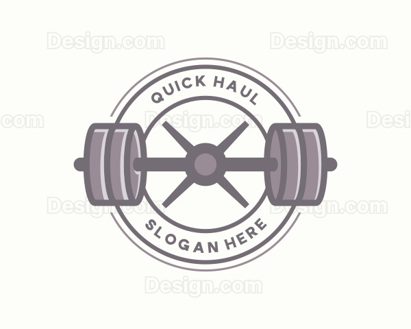 Barbell Workout Gym Training Logo