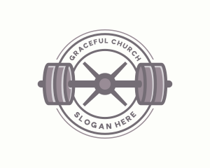 Barbell Workout Gym Logo