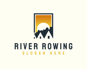 Sunset Row Roofing logo design