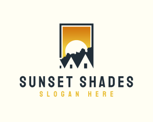 Sunset Row Roofing logo design