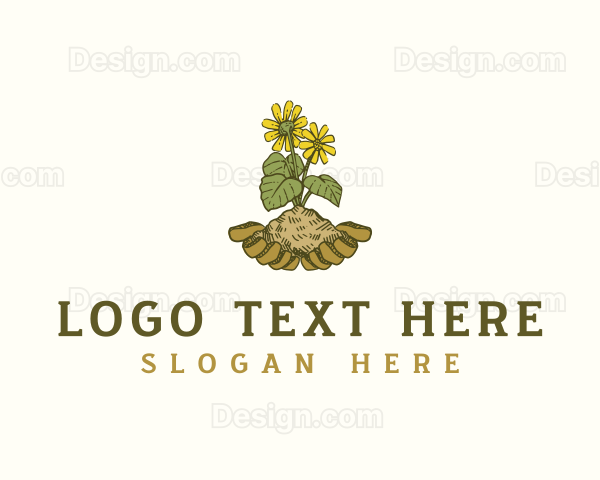 Organic Flower Garden Logo