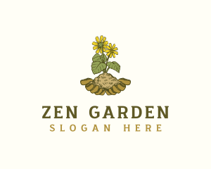 Organic Flower Garden logo design