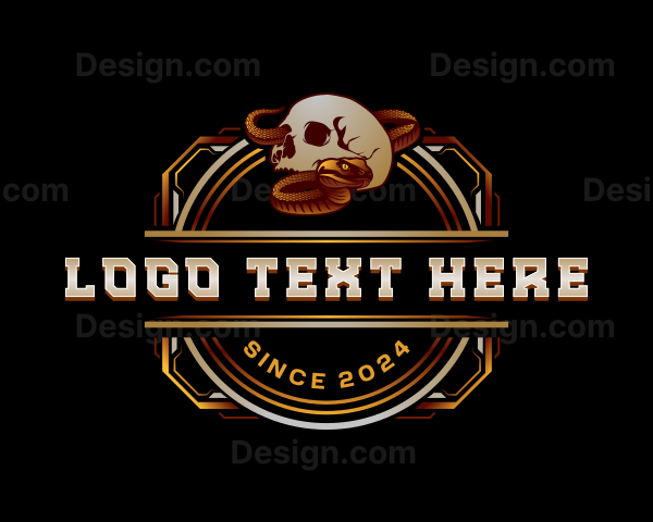 Venom Snake Skull Logo